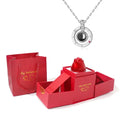 Colar Eu Te Amo + ( Caixa de Presente Especial Rosa Box)